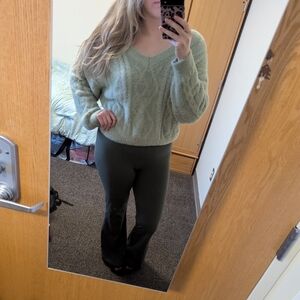 Love Tree Sage Green Fluffy Sweater size M